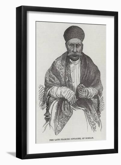 The Late Framjee Cowasjee, of Bombay-null-Framed Giclee Print