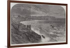 The Late Gales, the Storm at Scarborough-null-Framed Giclee Print