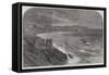 The Late Gales, the Storm at Scarborough-null-Framed Stretched Canvas