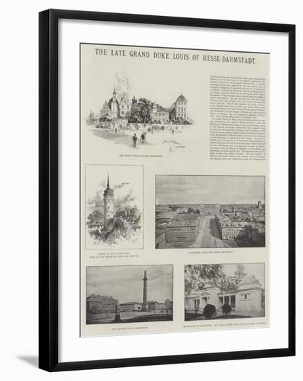 The Late Grand Duke Louis of Hesse-Darmstadt-Herbert Railton-Framed Giclee Print