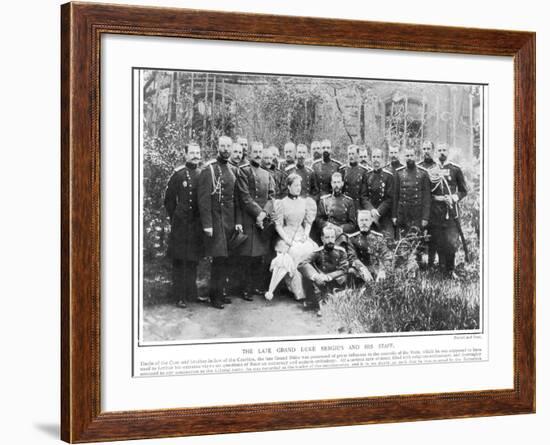 The Late Grand Duke Sergius and His Staff-null-Framed Photographic Print