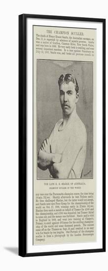 The Late H E Searle, of Australia, Champion Sculler of the World-null-Framed Giclee Print
