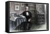 The Late Hans Christian Andersen in His Study, C1850-1875-Hans Christian Andersen-Framed Stretched Canvas