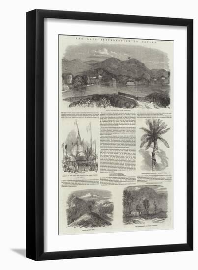 The Late Insurrection in Ceylon-null-Framed Giclee Print