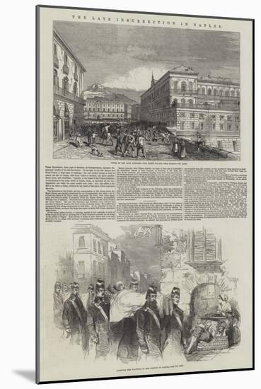The Late Insurrection in Naples-null-Mounted Giclee Print