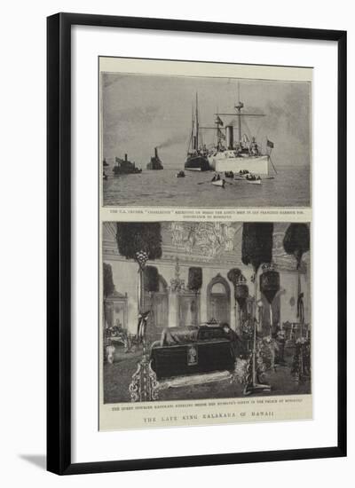 The Late King Kalakaua of Hawaii-null-Framed Giclee Print