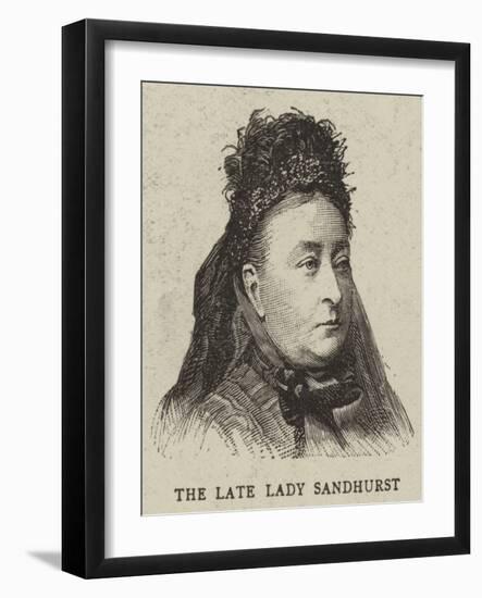 The Late Lady Sandhurst-null-Framed Giclee Print