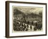 The Late Leon Gambetta, the Funeral Procession Leaving the Chamber of Deputies-null-Framed Giclee Print