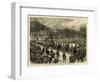 The Late Leon Gambetta, the Funeral Procession Leaving the Chamber of Deputies-null-Framed Giclee Print