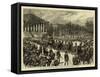 The Late Leon Gambetta, the Funeral Procession Leaving the Chamber of Deputies-null-Framed Stretched Canvas