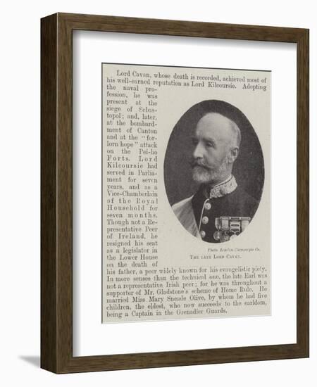 The Late Lord Cavan-null-Framed Giclee Print