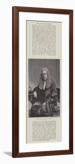 The Late Lord Hannen-null-Framed Giclee Print