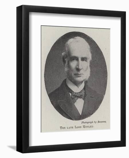 The Late Lord Henley-null-Framed Giclee Print