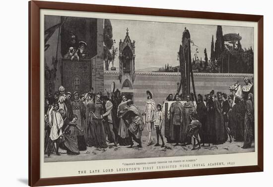 The Late Lord Leighton's First Exhibited Work, Royal Academy, 1855-null-Framed Giclee Print