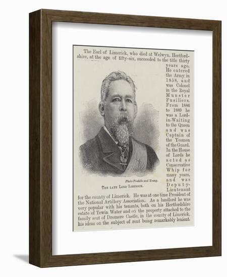 The Late Lord Limerick-null-Framed Giclee Print