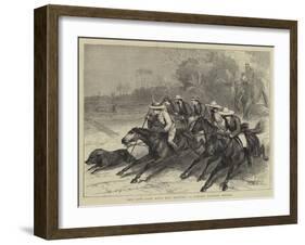 The Late Lord Mayo Hog Hunting at Pangsa, Eastern Bengal-null-Framed Giclee Print