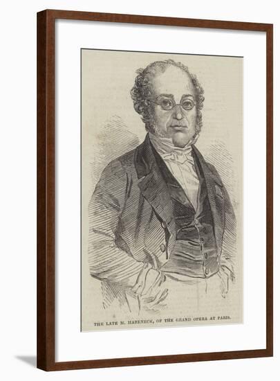 The Late M Habeneck, of the Grand Opera at Paris-null-Framed Giclee Print