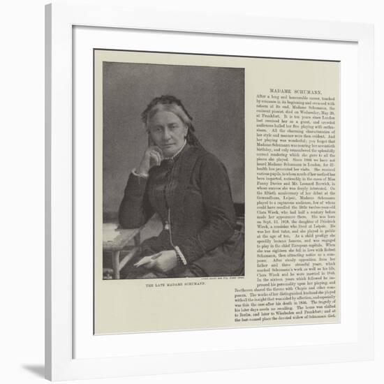 The Late Madame Schumann-null-Framed Giclee Print