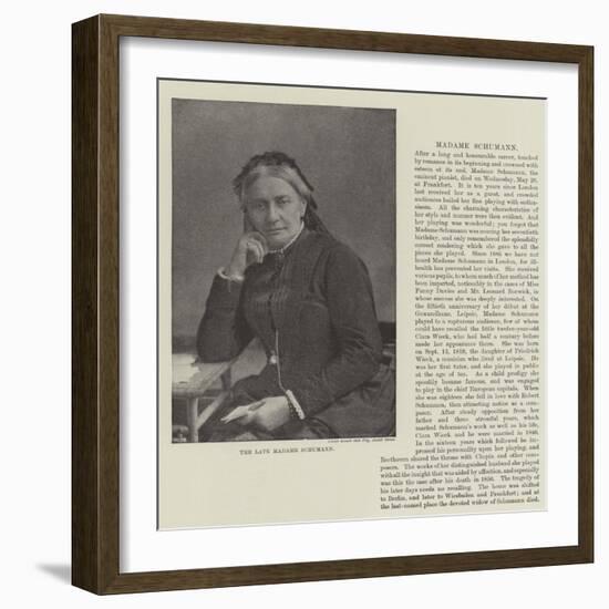 The Late Madame Schumann-null-Framed Giclee Print