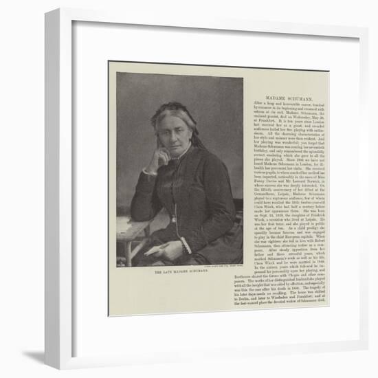 The Late Madame Schumann-null-Framed Giclee Print