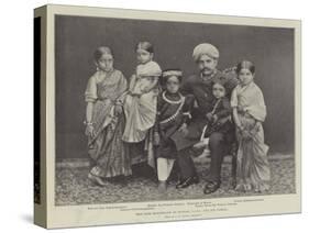 The Late Maharajah of Mysore and His Family-null-Stretched Canvas