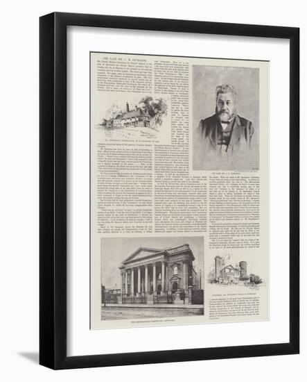 The Late Mr C H Spurgeon-Herbert Railton-Framed Giclee Print
