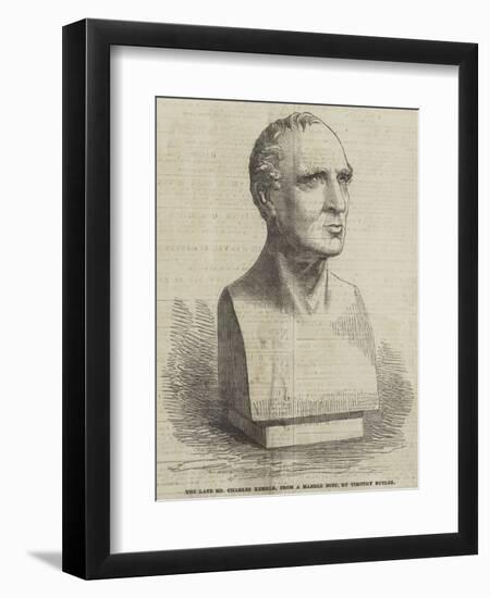 The Late Mr Charles Kemble, from a Marble Bust, by Timothy Butler-null-Framed Premium Giclee Print