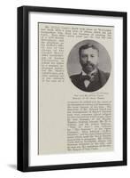 The Late Mr D'Oyly Carte, Manager of the Savoy Theatre-null-Framed Giclee Print