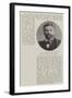 The Late Mr D'Oyly Carte, Manager of the Savoy Theatre-null-Framed Giclee Print