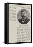 The Late Mr D'Oyly Carte, Manager of the Savoy Theatre-null-Framed Stretched Canvas