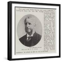 The Late Mr G F Lyster-null-Framed Giclee Print