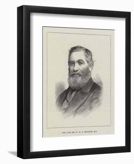 The Late Mr H W F Bolckow-null-Framed Giclee Print