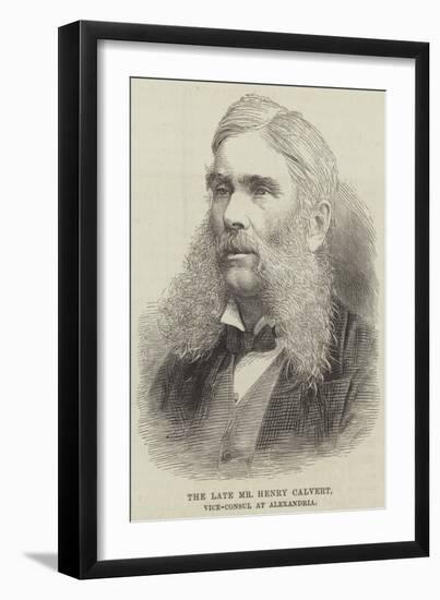 The Late Mr Henry Calvert, Vice-Consul at Alexandria-null-Framed Premium Giclee Print