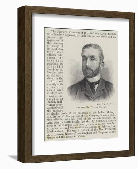 The Late Mr Hubert Hervey-null-Framed Giclee Print