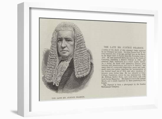 The Late Mr Justice Pearson-null-Framed Giclee Print