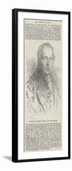 The Late Mr Robert Lindley, the Violoncellist-Charles Baugniet-Framed Giclee Print