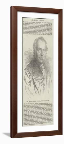 The Late Mr Robert Lindley, the Violoncellist-Charles Baugniet-Framed Giclee Print