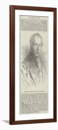 The Late Mr Robert Lindley, the Violoncellist-Charles Baugniet-Framed Giclee Print