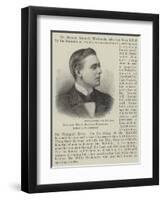 The Late Mr S Kenneth Mackenzie, Killed in Matabililand-null-Framed Giclee Print