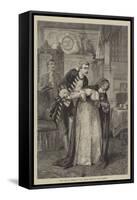 The Late Mr Sothern in the Library Scene in David Garrick-David Henry Friston-Framed Stretched Canvas