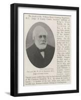 The Late Mr W H G Bagshawe, KC, Judge of County Courts-null-Framed Giclee Print