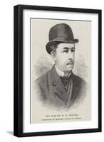 The Late Mr W H Granger, Inspector of Military Police in Burmah-null-Framed Giclee Print