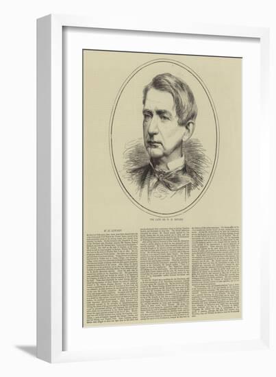 The Late Mr W H Seward-null-Framed Giclee Print