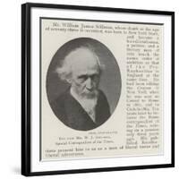 The Late Mr W J Stillman, Special Correspondent of the Times-null-Framed Giclee Print