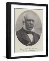 The Late Mr William Fife, Racing-Yacht Builder-null-Framed Giclee Print