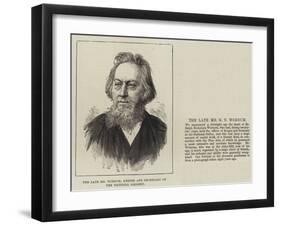 The Late Mr Wornum, Keeper and Secretary of the National Gallery-null-Framed Giclee Print