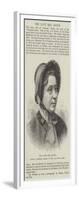 The Late Mrs Booth, Wife of General Booth, of the Salvation Army-null-Framed Giclee Print