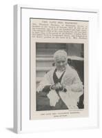 The Late Mrs Elizabeth Hanbury, Lived 108 Years-null-Framed Giclee Print