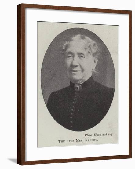 The Late Mrs Keeley-null-Framed Giclee Print