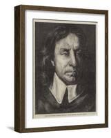 The Late National Portrait Exhibition, Oliver Cromwell-Samuel Cooper-Framed Giclee Print
